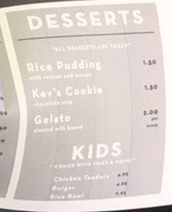 Page 4 of menu, Krunch in Houghton, MI